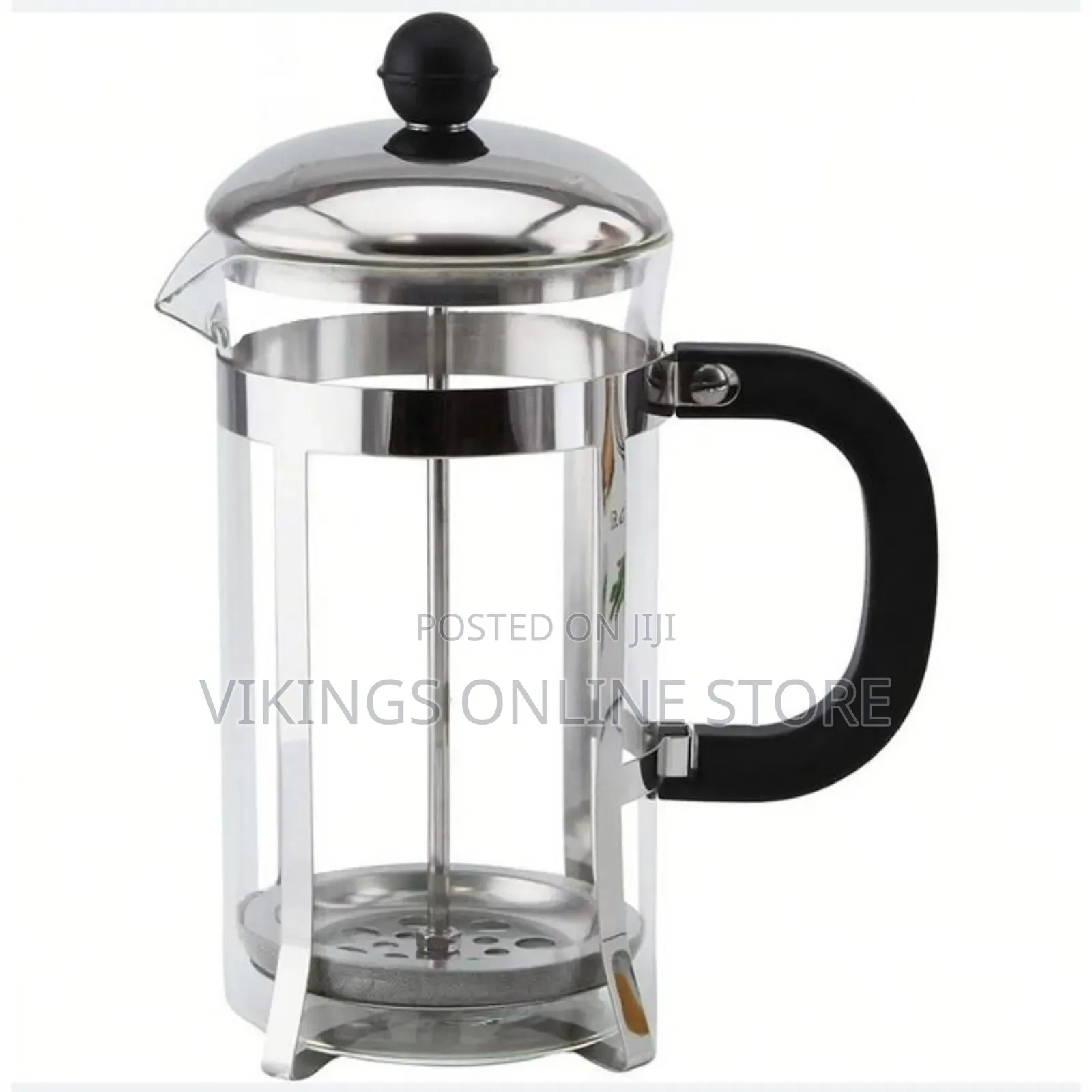 French Coffee Press, Coffee Plunger - Clear