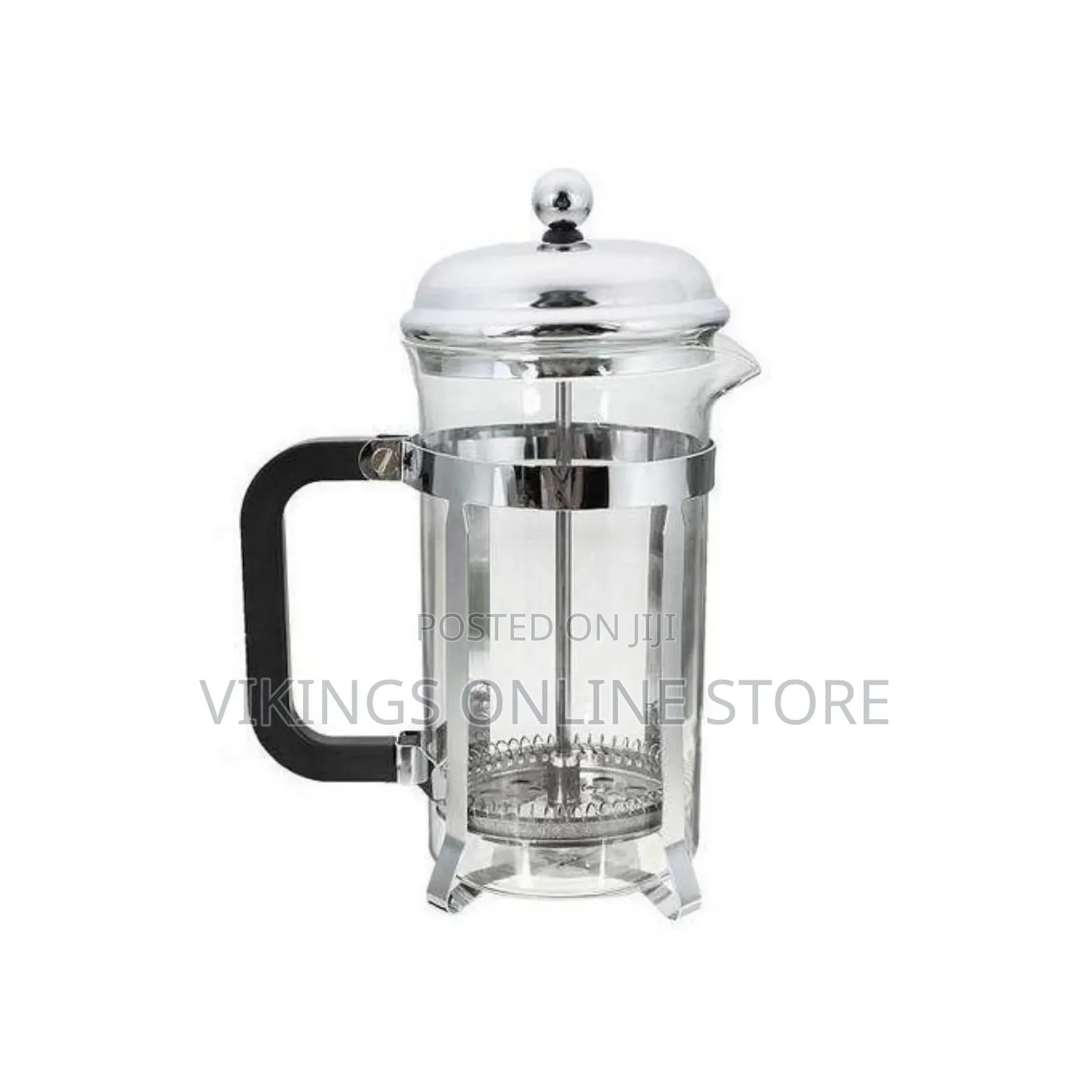 French Coffee Press, Coffee Plunger - Clear