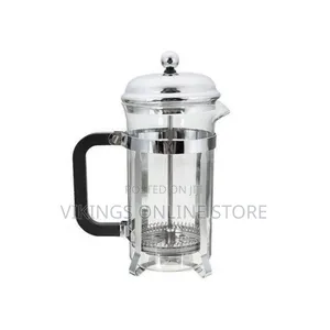 French Coffee Press, Coffee Plunger - Clear