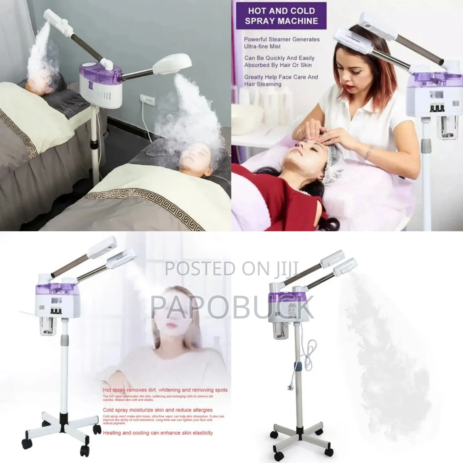 2 in 1 Hot and Cold Professional Facial Steamer