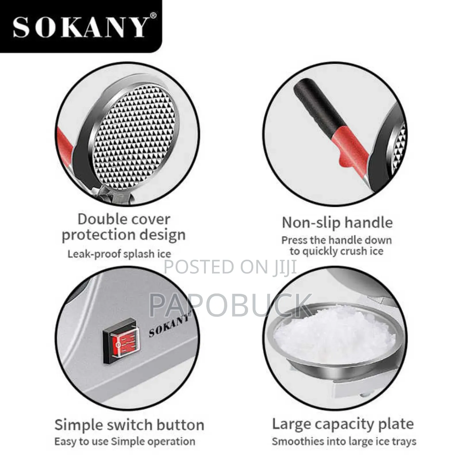 Sokany Electric Ice Crusher