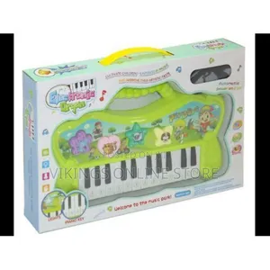 Green Kids Children Play Piano Key Board