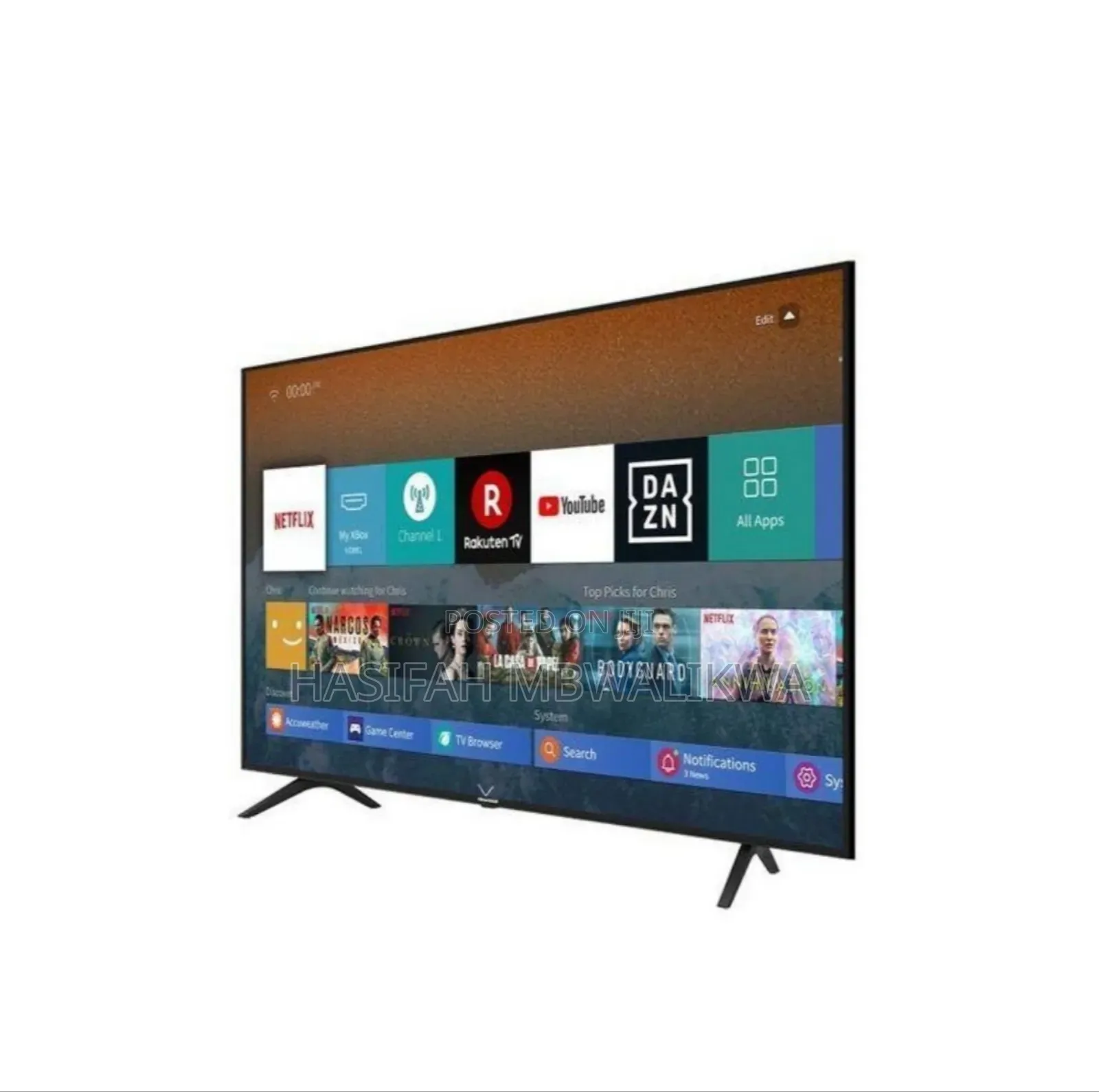 43" Hisense Smart TV + Free Tilt Adjustable Wall Mount.