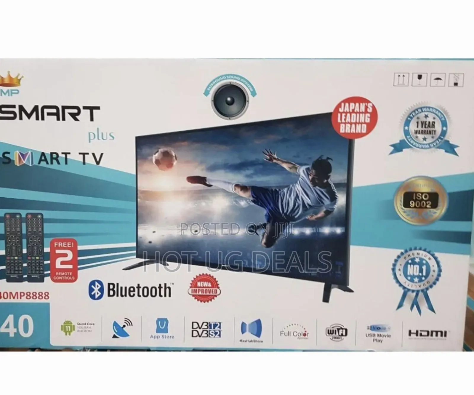 Smartplus 40′′ Smart TV With Youtube, Netflix, USB Bluetooth