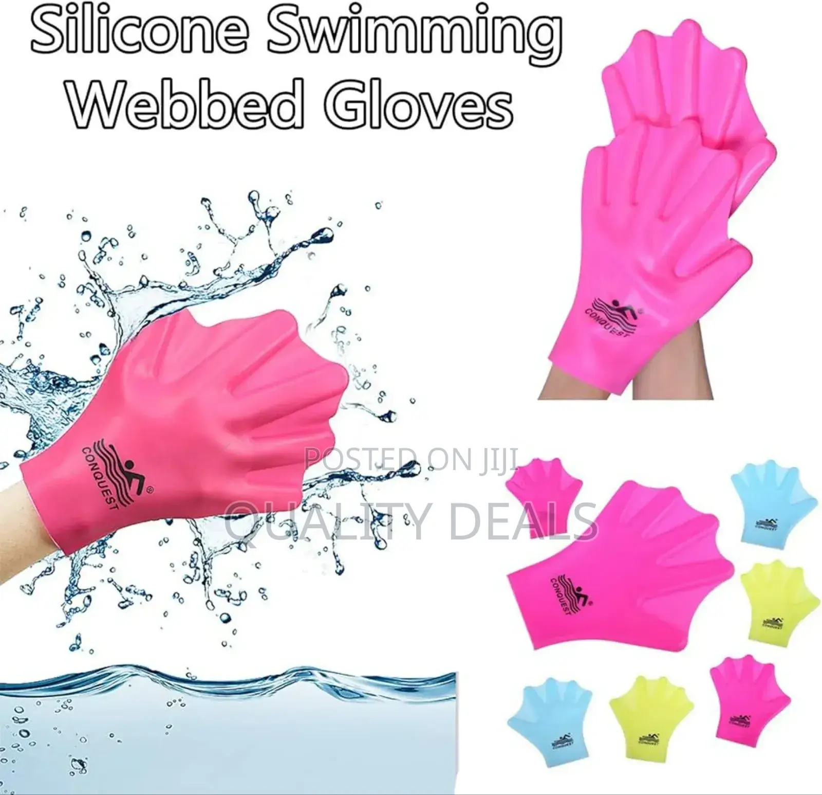 Silicone Swimming Gloves