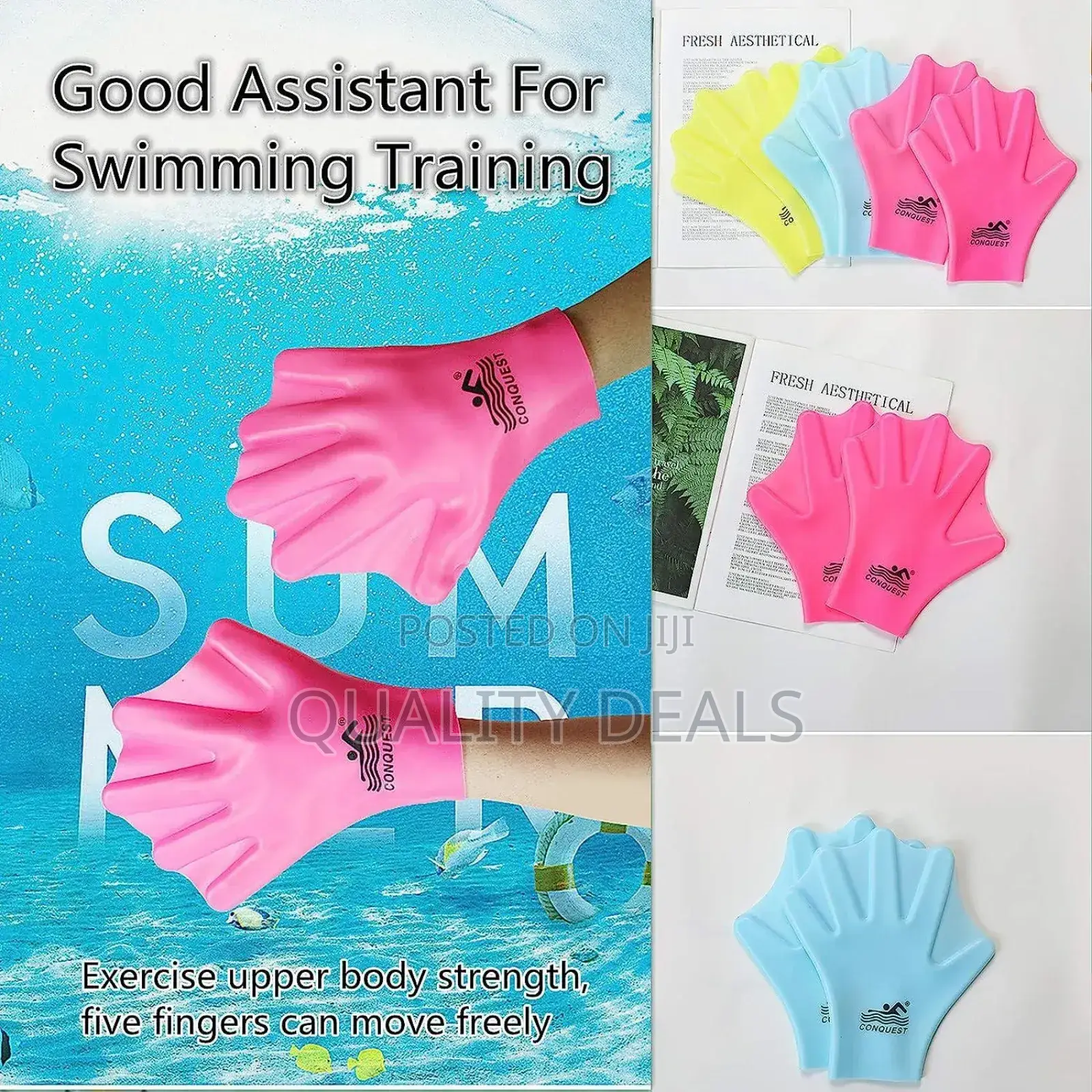 Silicone Swimming Gloves