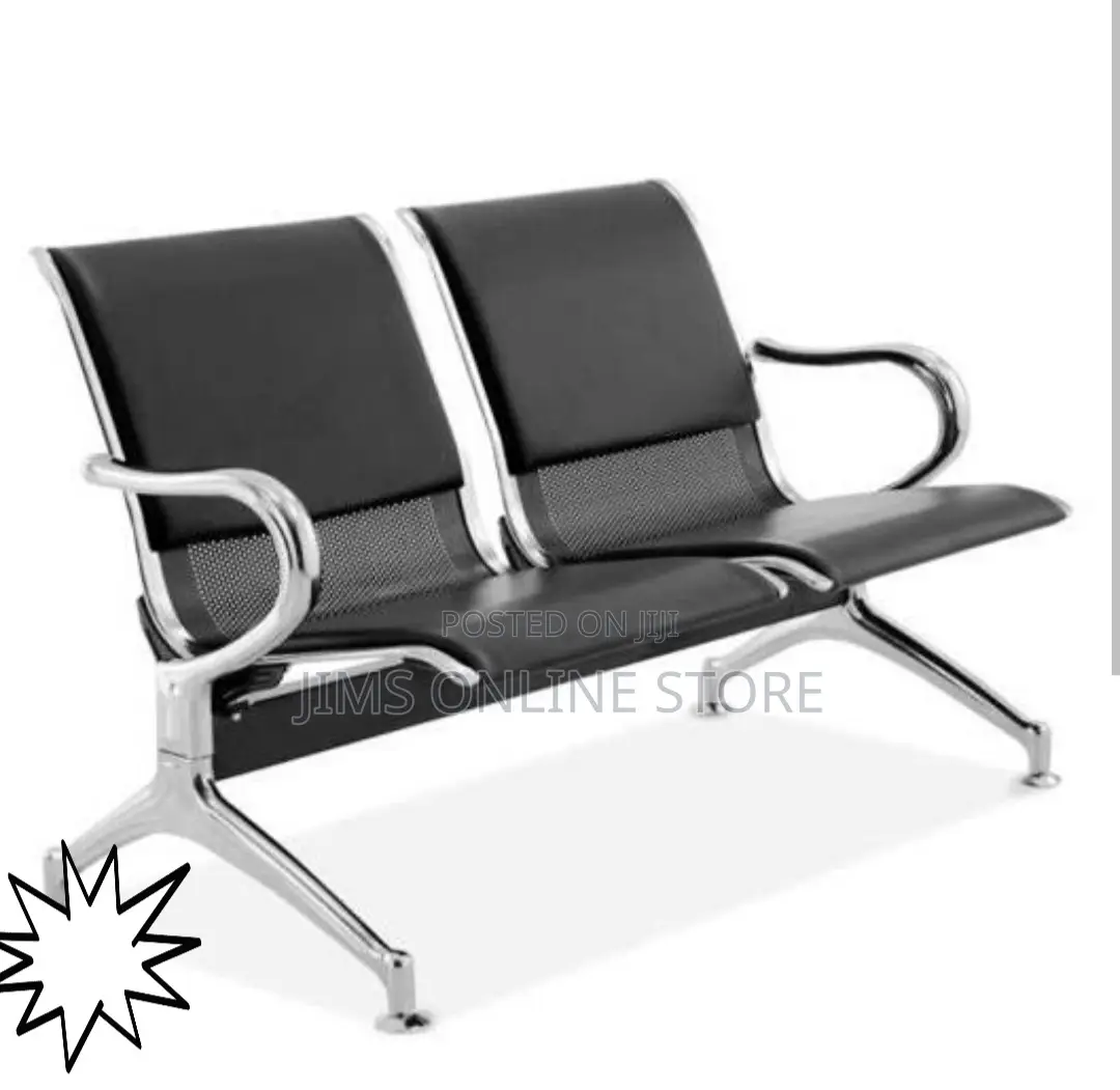 Waiting Chair Alluminium 2 Seater With Cushions