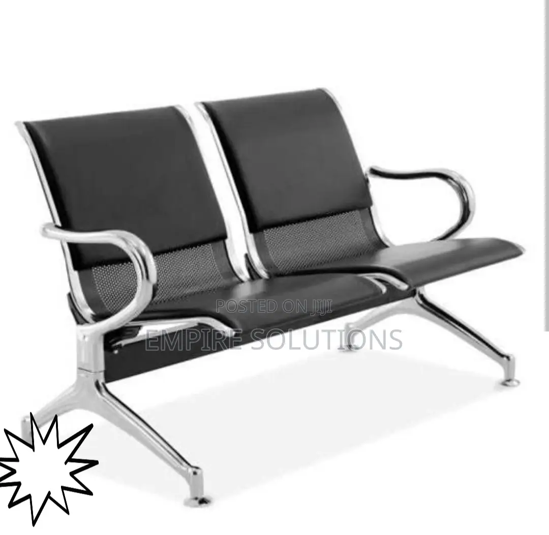 Waiting Chair Alluminium 2 Seater With Cushions