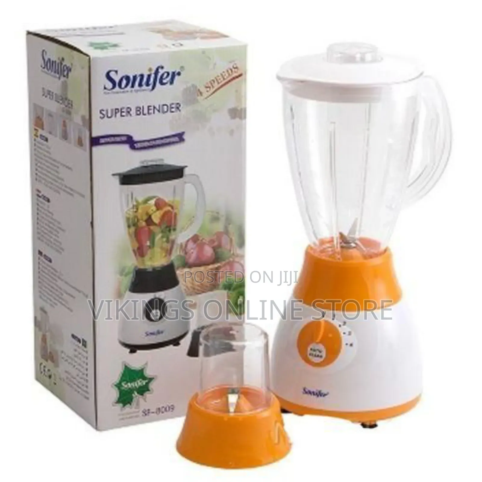Sonifer 2 in 1 Blender Black, Orange