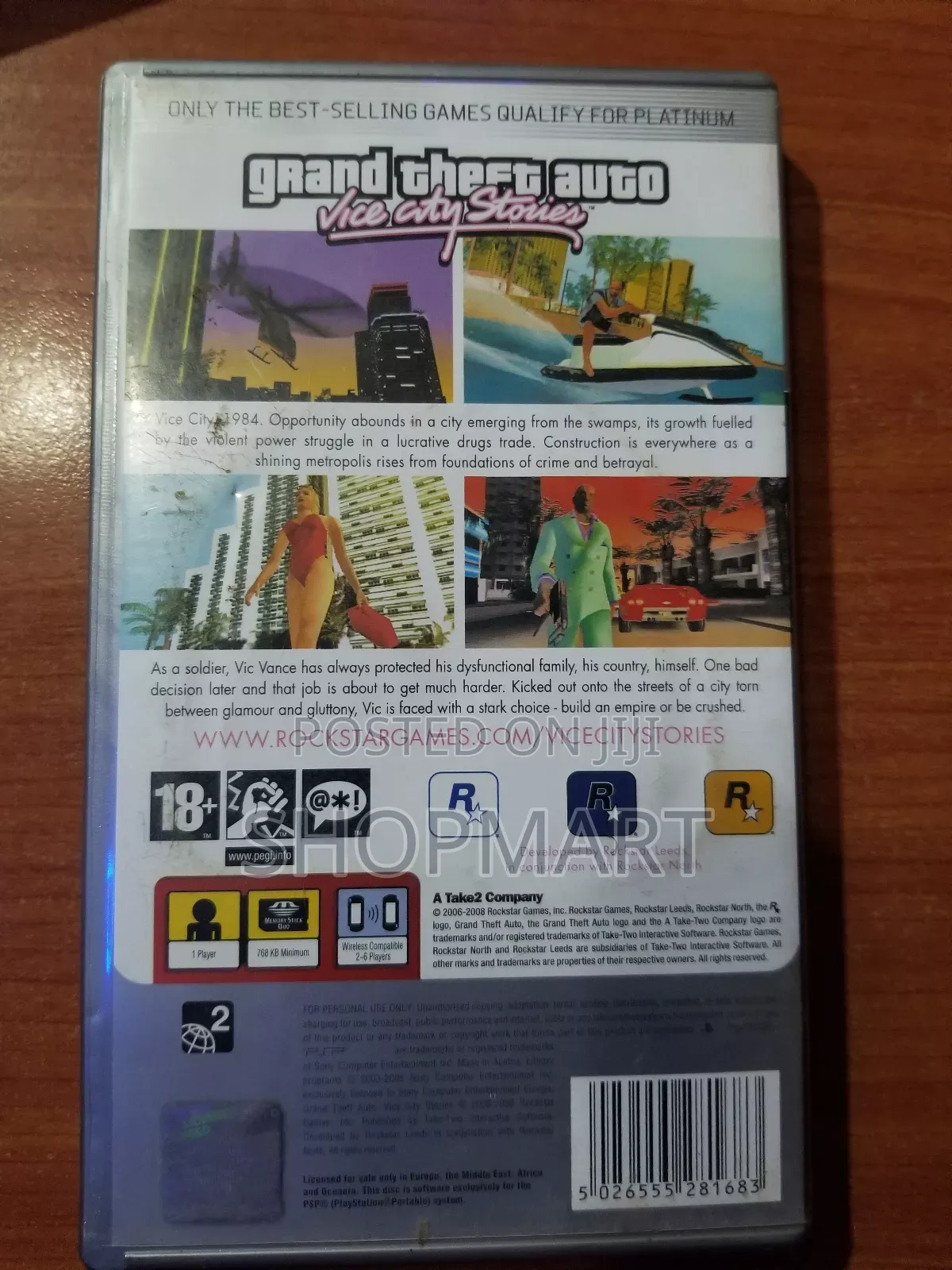 Gta Vice City Stories PSP UMD
