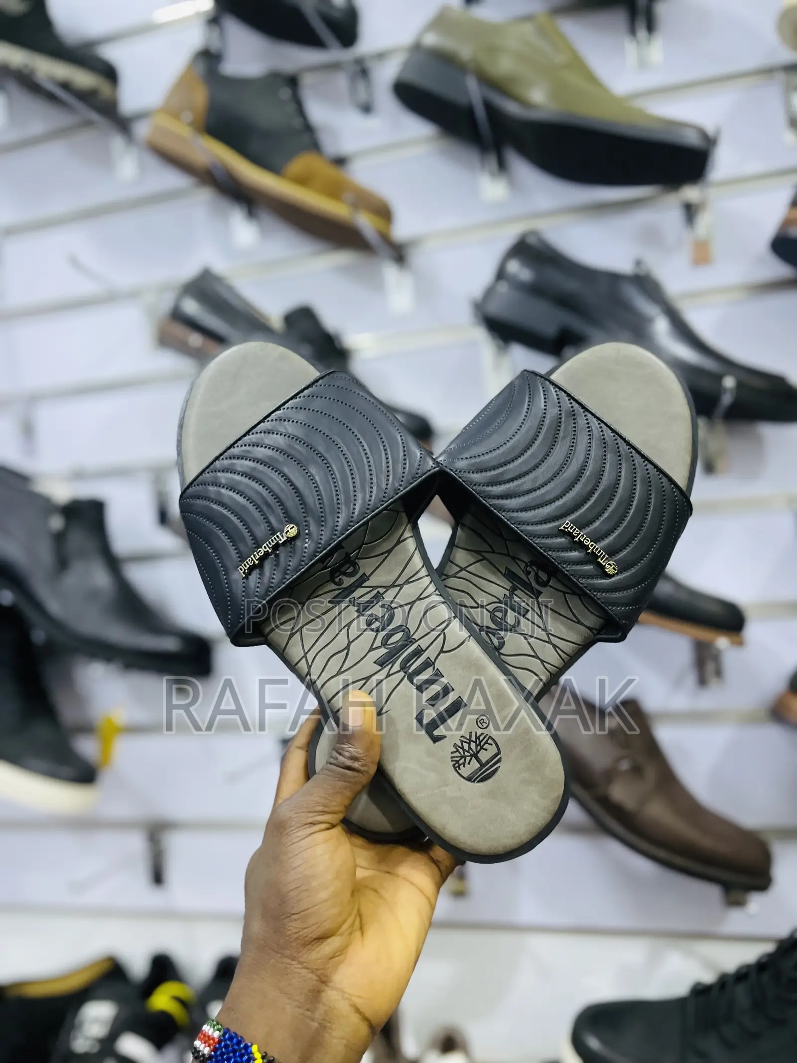 Original Men’S Timberland Push in Leather Sandals
