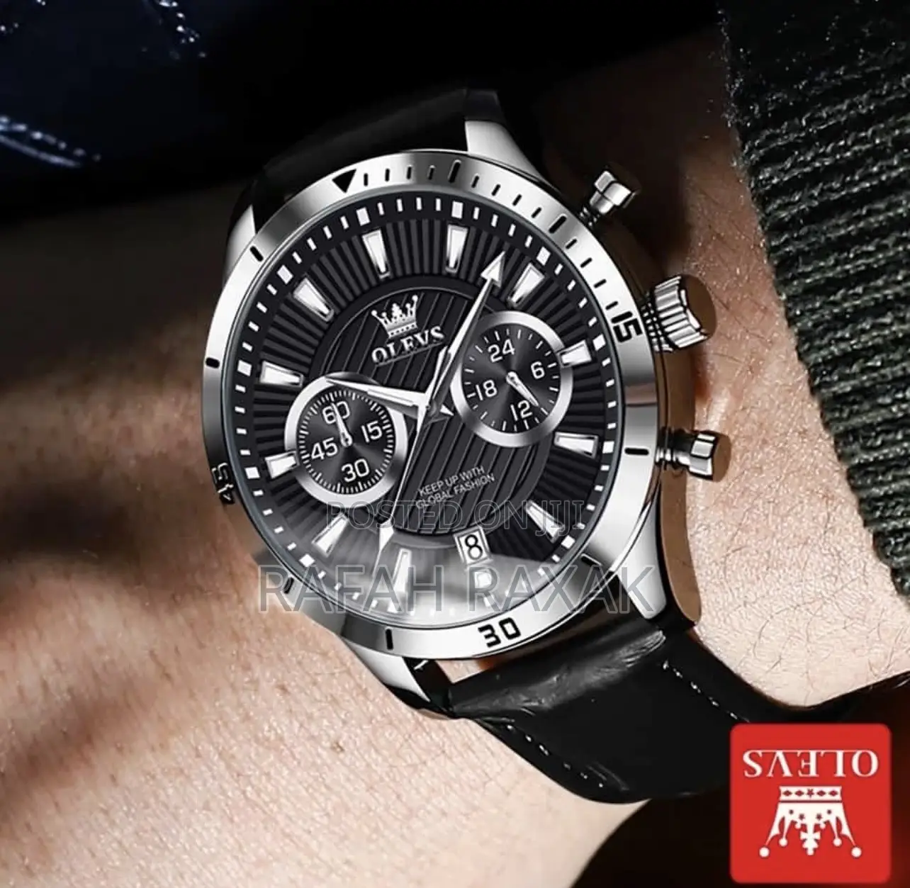 Original Black Band Waterproof OLEVS Wrist Watch