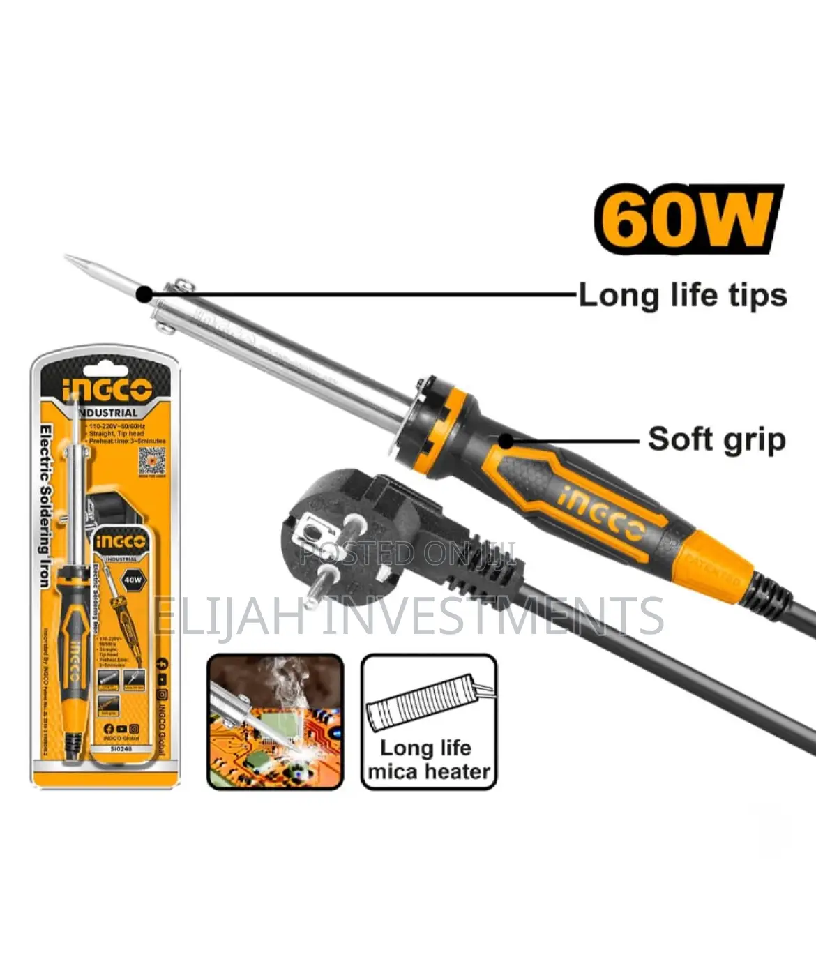 Ingco Electric Soldering Iron 60w