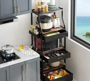 Multilayer Household Kitchen Floor Shelf