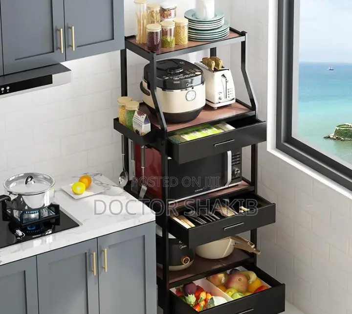Multilayer Household Kitchen Floor Shelf