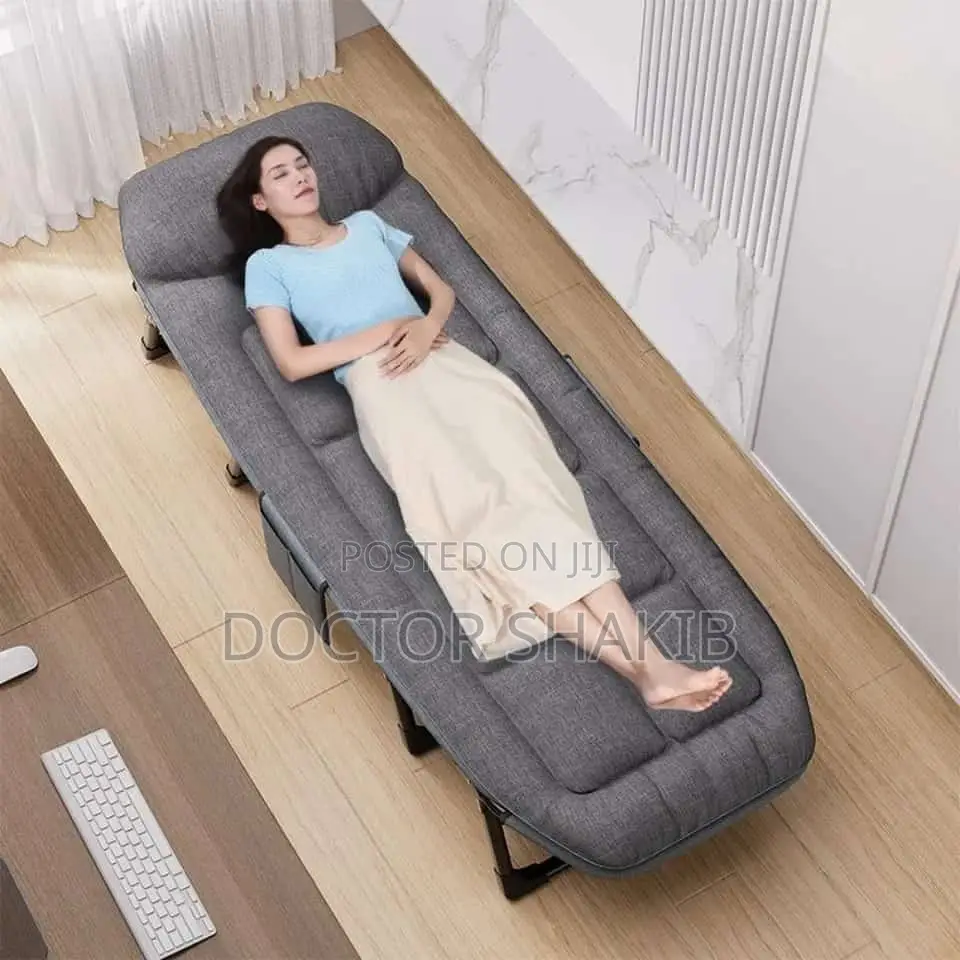 Metal Folding Single Bed/ Lounge Chair