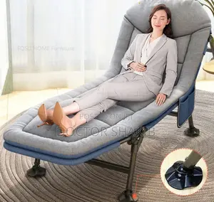 Metal Folding Single Bed/ Lounge Chair