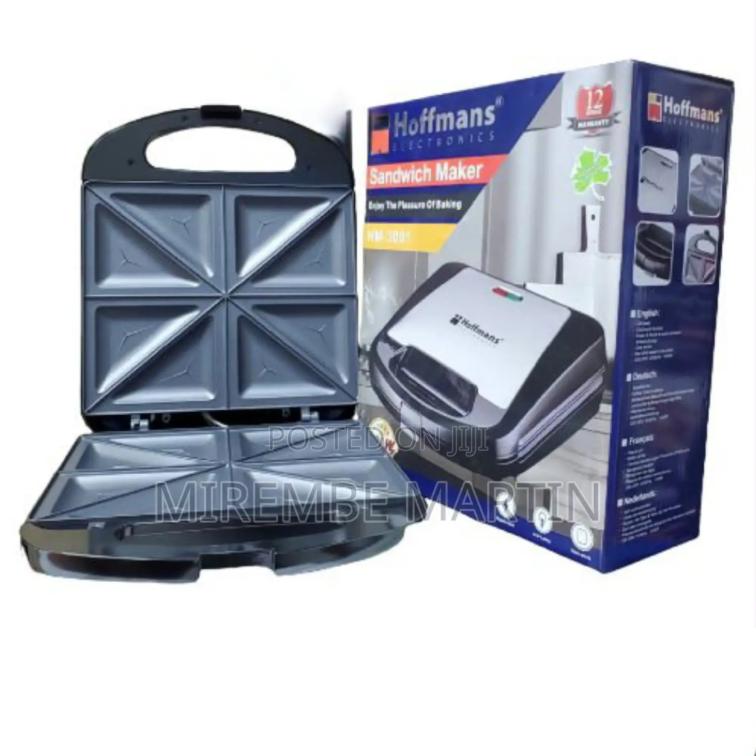 Hoffmans 8slices Electric Sandwich Toaster Maker.