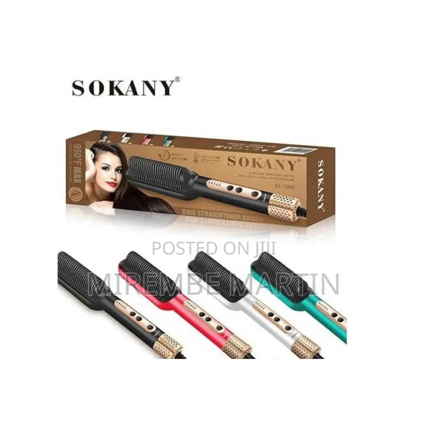 Sokany Hair Straightener Brush.