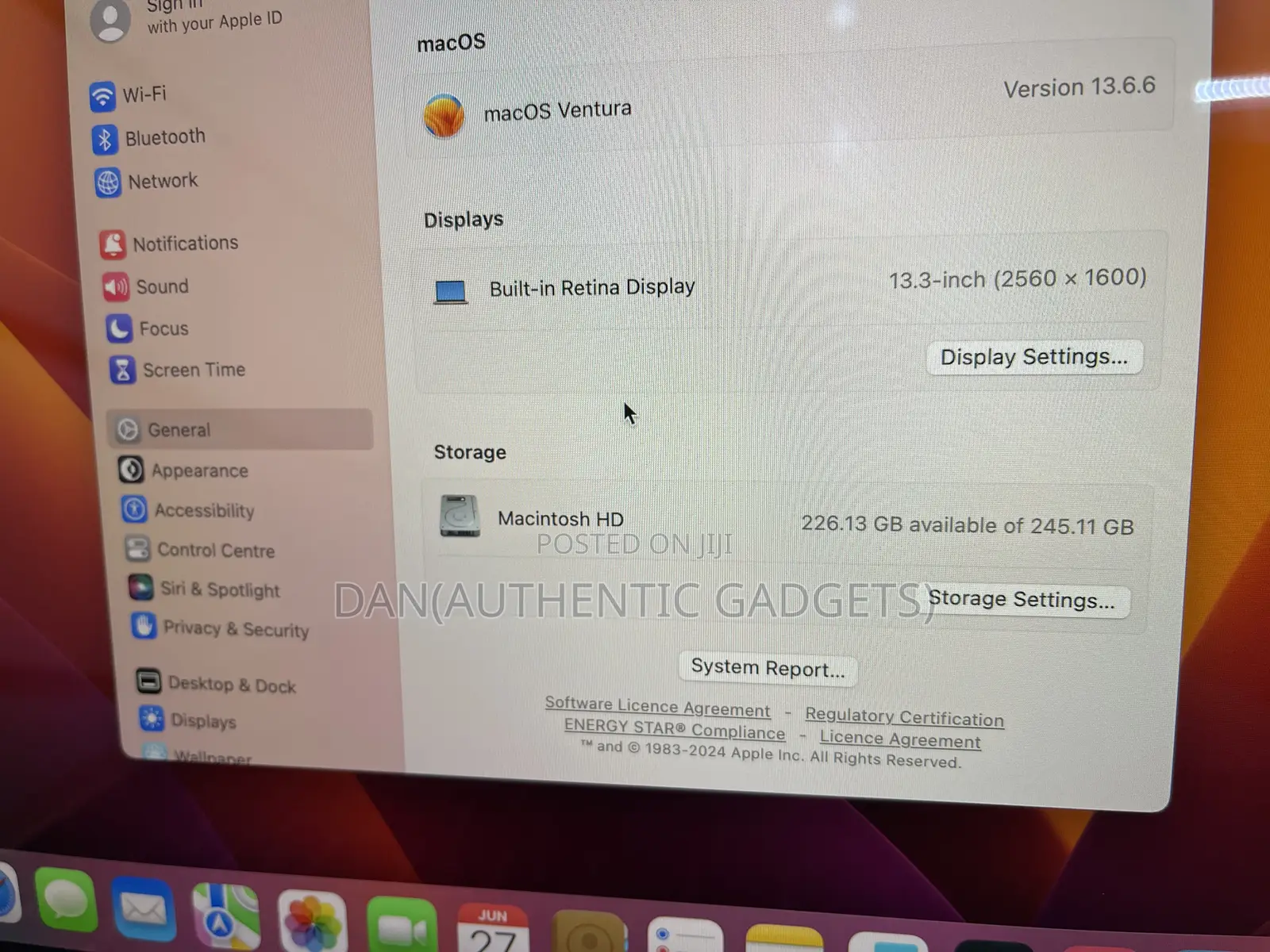 New Laptop Apple MacBook Air 2020 M1 8GB Apple M1 SSD 256GB