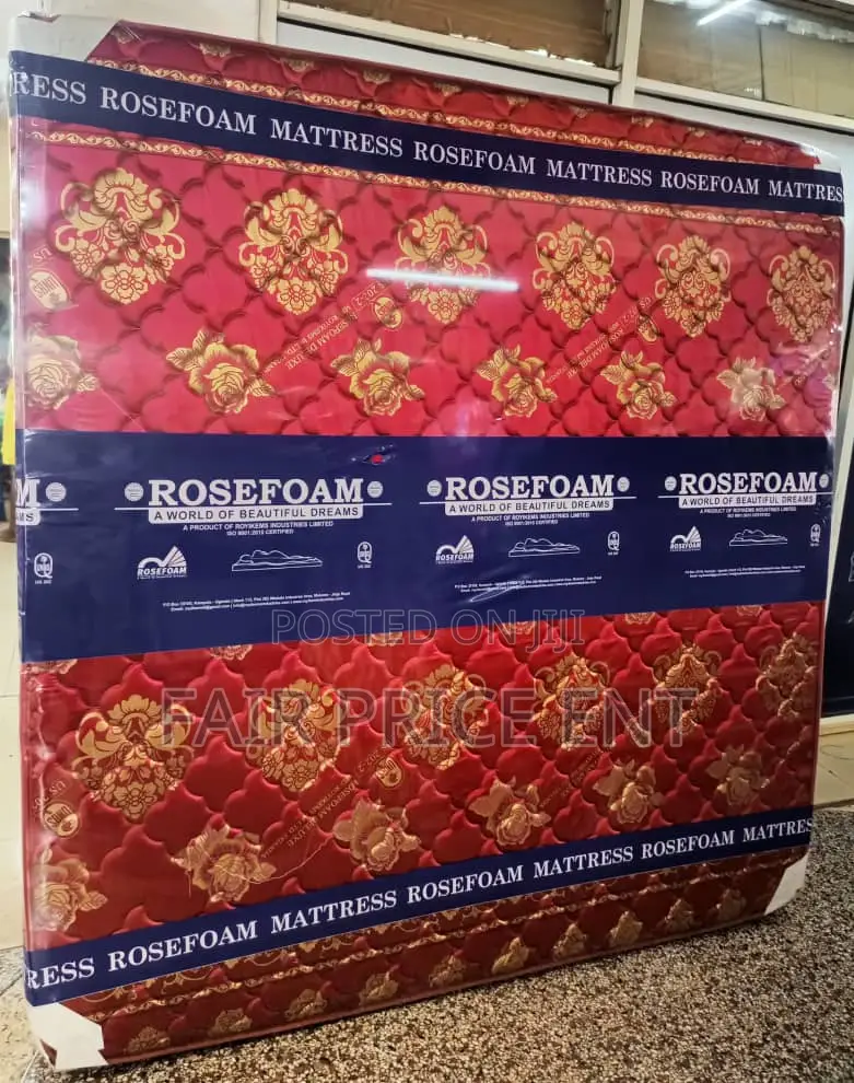 Quilted Density Mattress. Rosefoam.5*6*8inches.( Red)