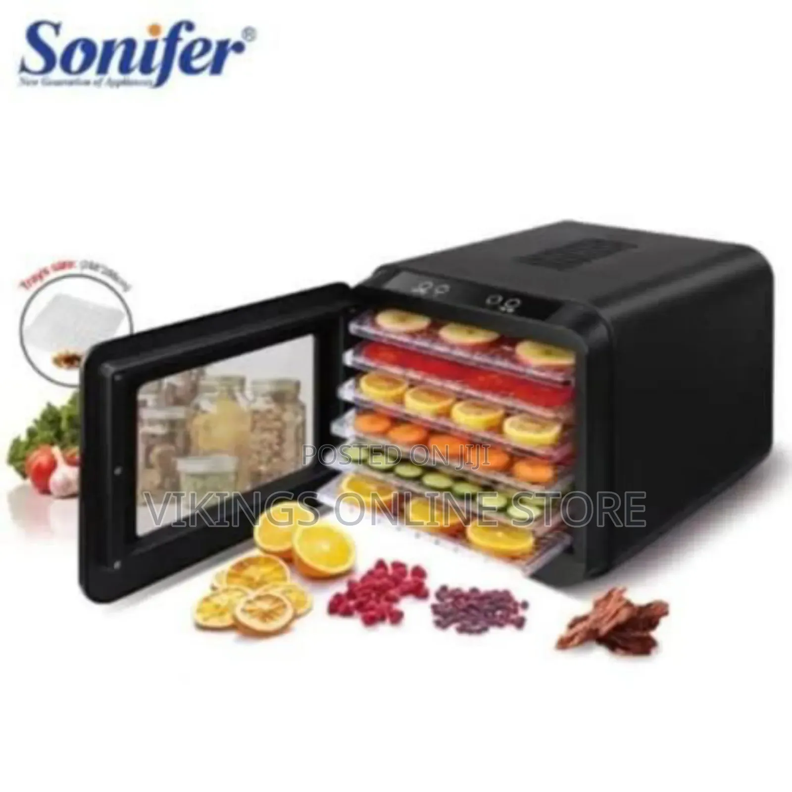 Sonifer 6 Times;Layers Food Dehydrator/Dryer