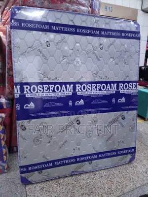 Bamboo High Density Mattress Rosefoam. 5*6*8inches.( Gray)