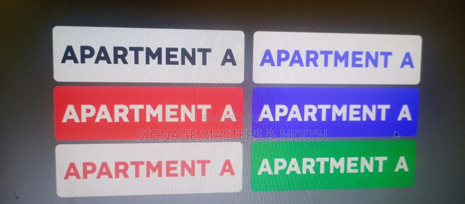 2d Door Labels
