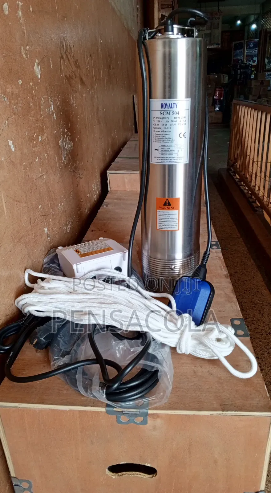 Submersible Water Pump 66m (218feet)