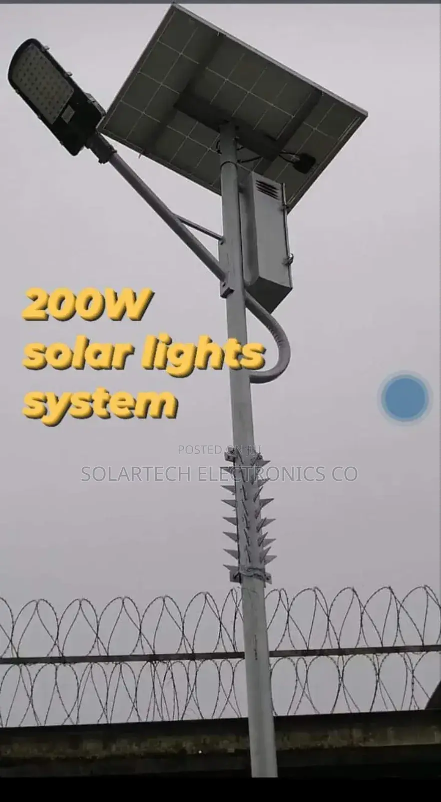 200w Complete Solar Lights System