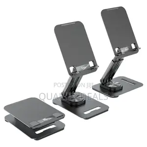 Universal Rotating Metallic Phone Tablet Desktop Stand