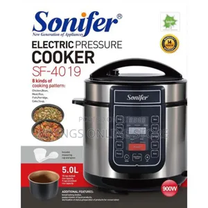 Sonifer 5.0L Electric Pressure Cooker Silver Model: SF- 4019