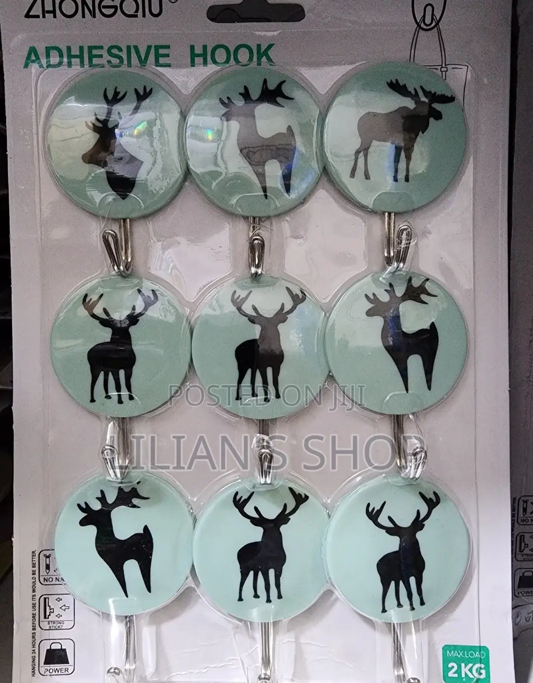 9pcs Heavyduty Hooks for Hanging