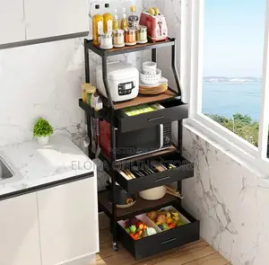 Free Standing Utility Storage Shelf Rack,