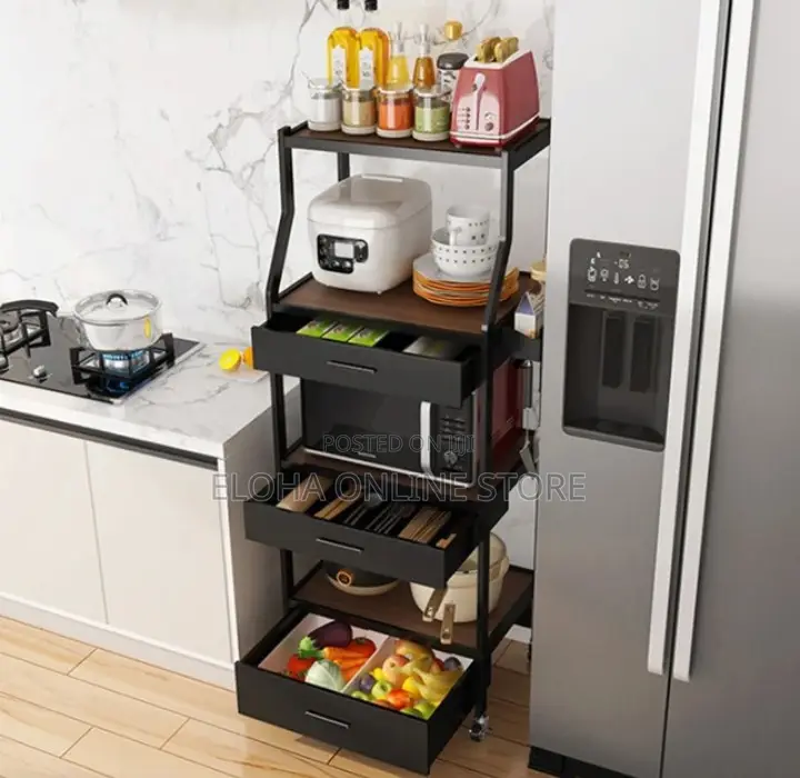 Free Standing Utility Storage Shelf Rack,