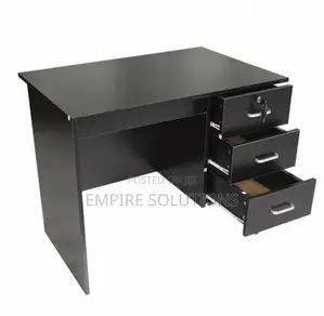 Black Office Table 120cm