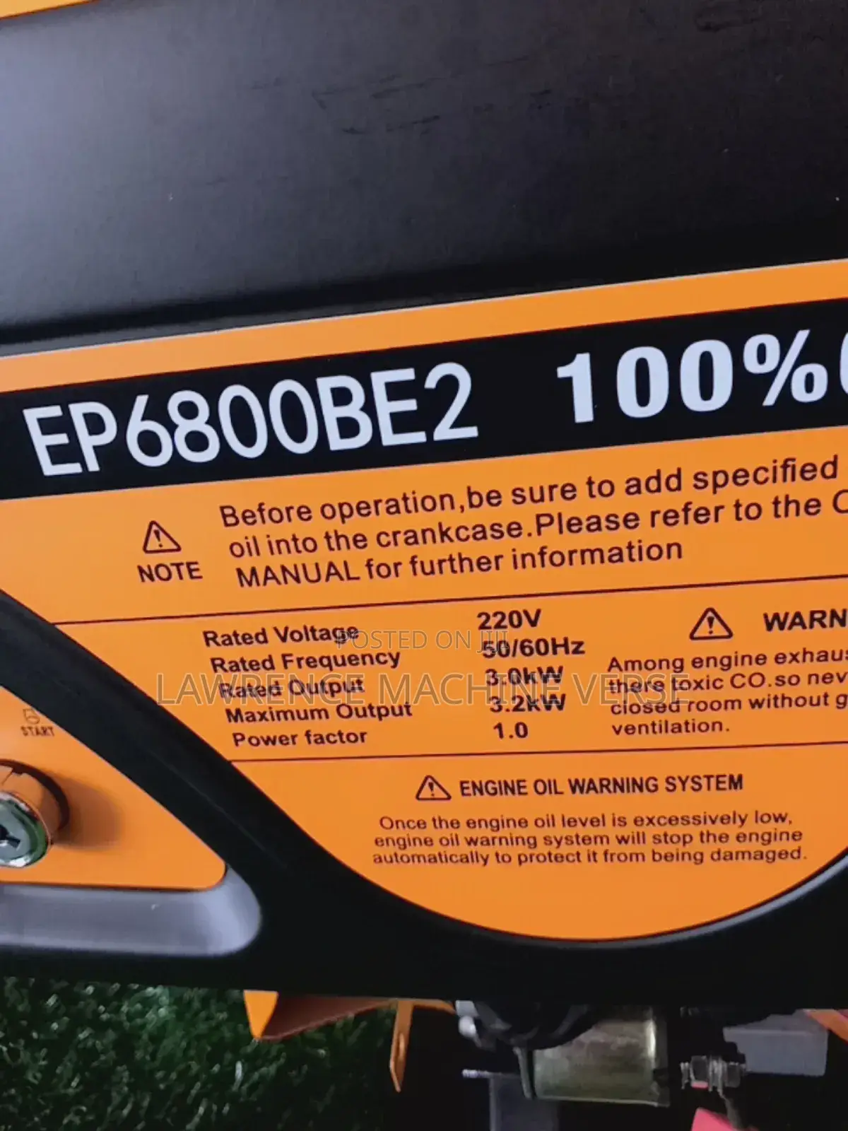 Key Start Gasoline Generator