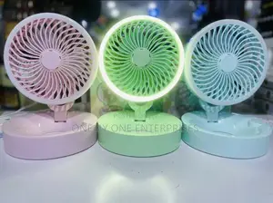 Portable Fan With Led Light Desktop Fan