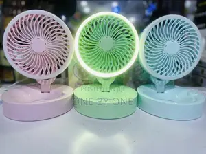 Portable Fan With Led Light Desktop Fan
