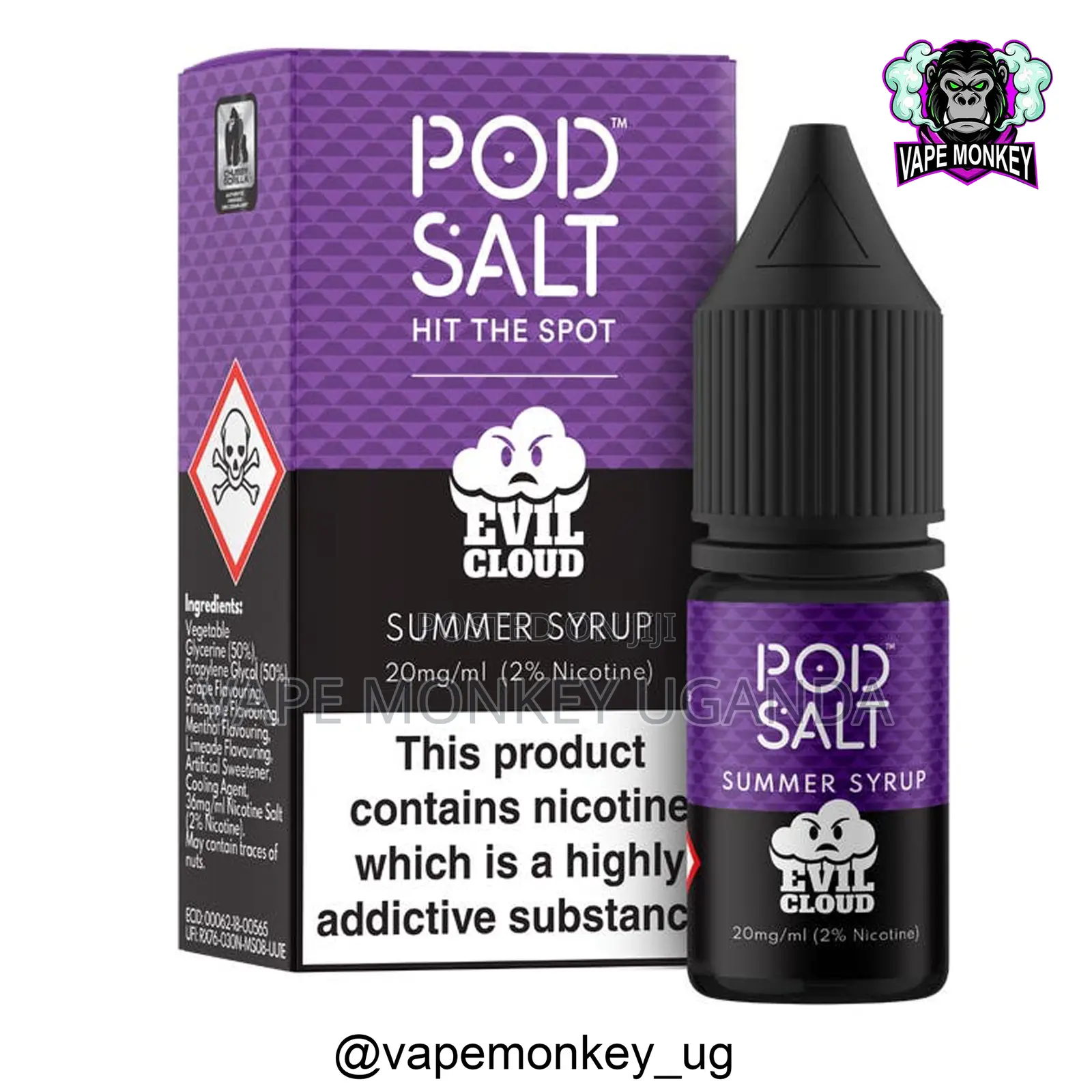 Pod Salt Fusion Jammin Blueberry Jam Tart-20mg/Ml-30ml
