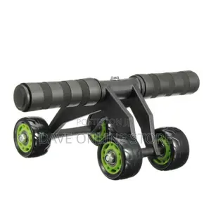 4 Wheels Roller Workout Exercise Fitness Machine Home Gym