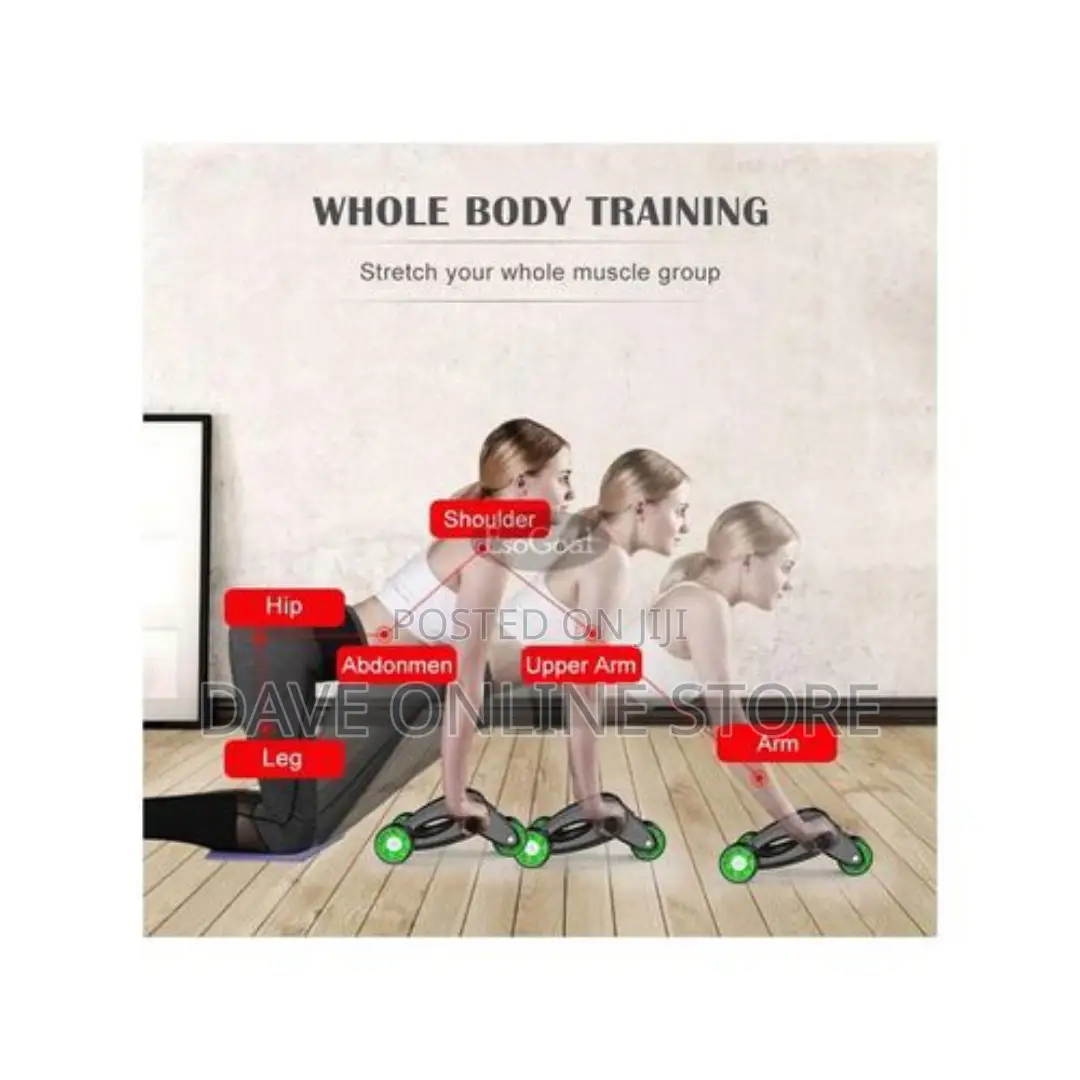 Detachable Dual-Bearing Silent 4wheel Abdominal Wheel