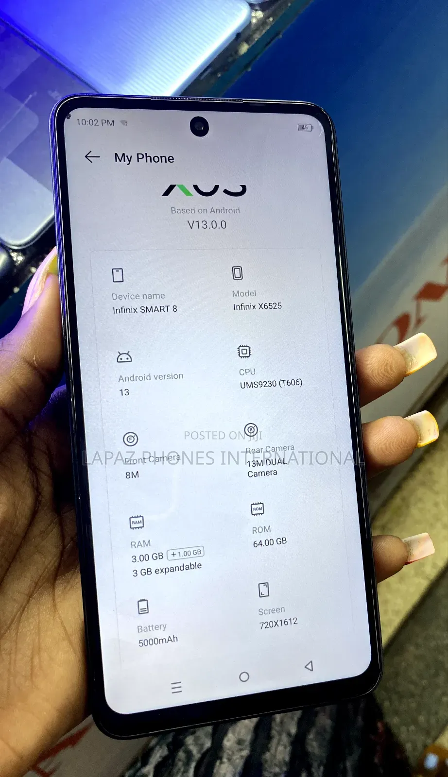 Infinix Smart 8 64 GB Black