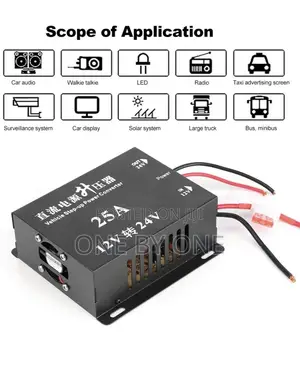 Vehicle Step Up Power Converter 12v-24v 25A Modification
