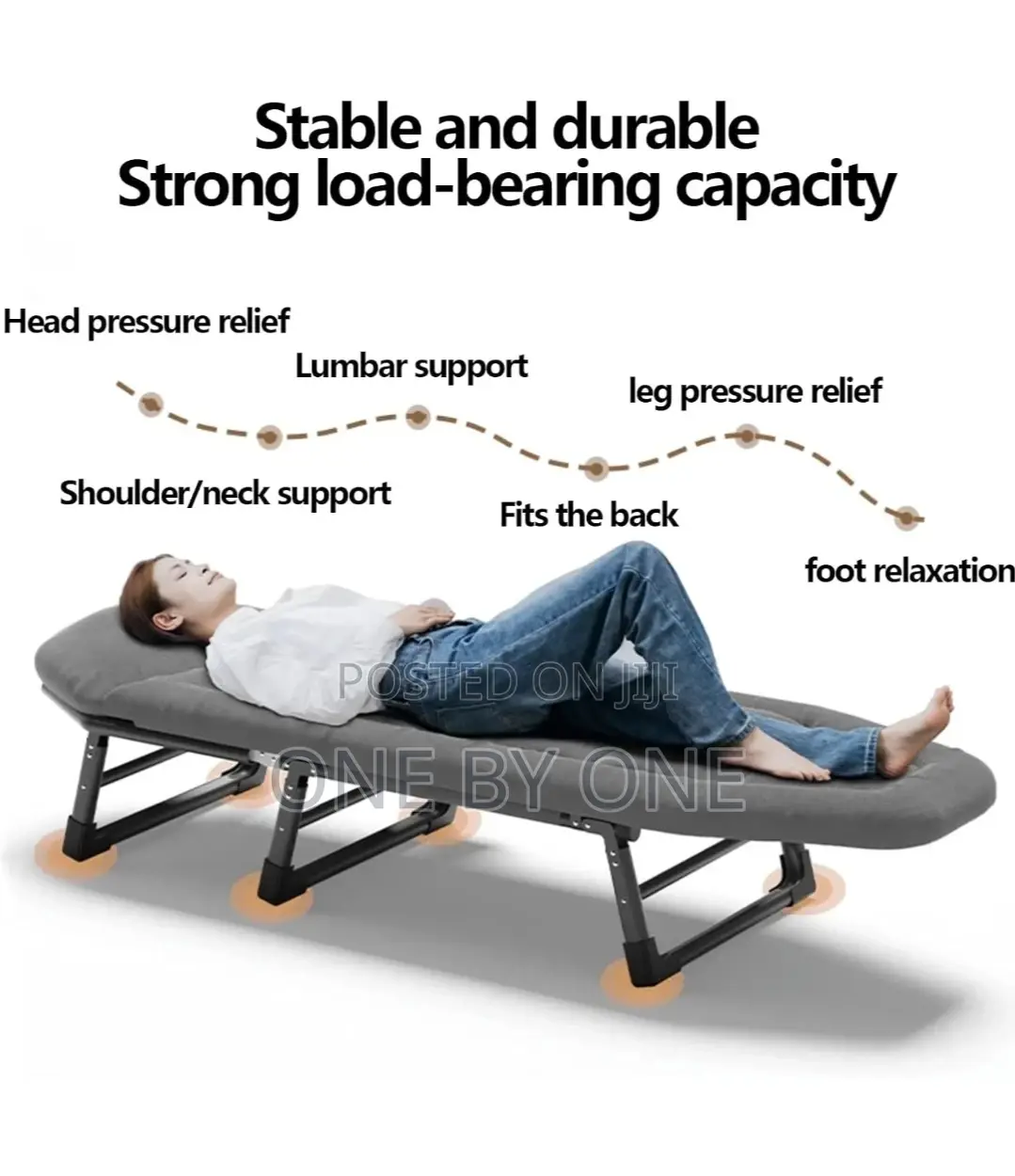 Comfortable Bed Portable Adjustable Bed for Camping, Beach