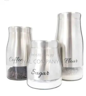 Canister Tins Salt, Sugar and Pepper