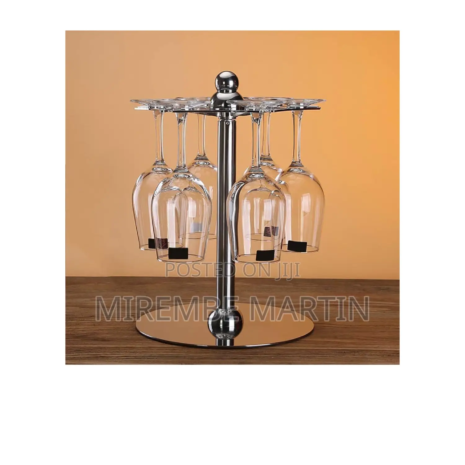 Stainless Steel Glass Holder.