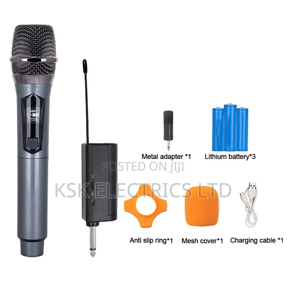 Wireless Microphone Dynamic UHF Handheld Professional