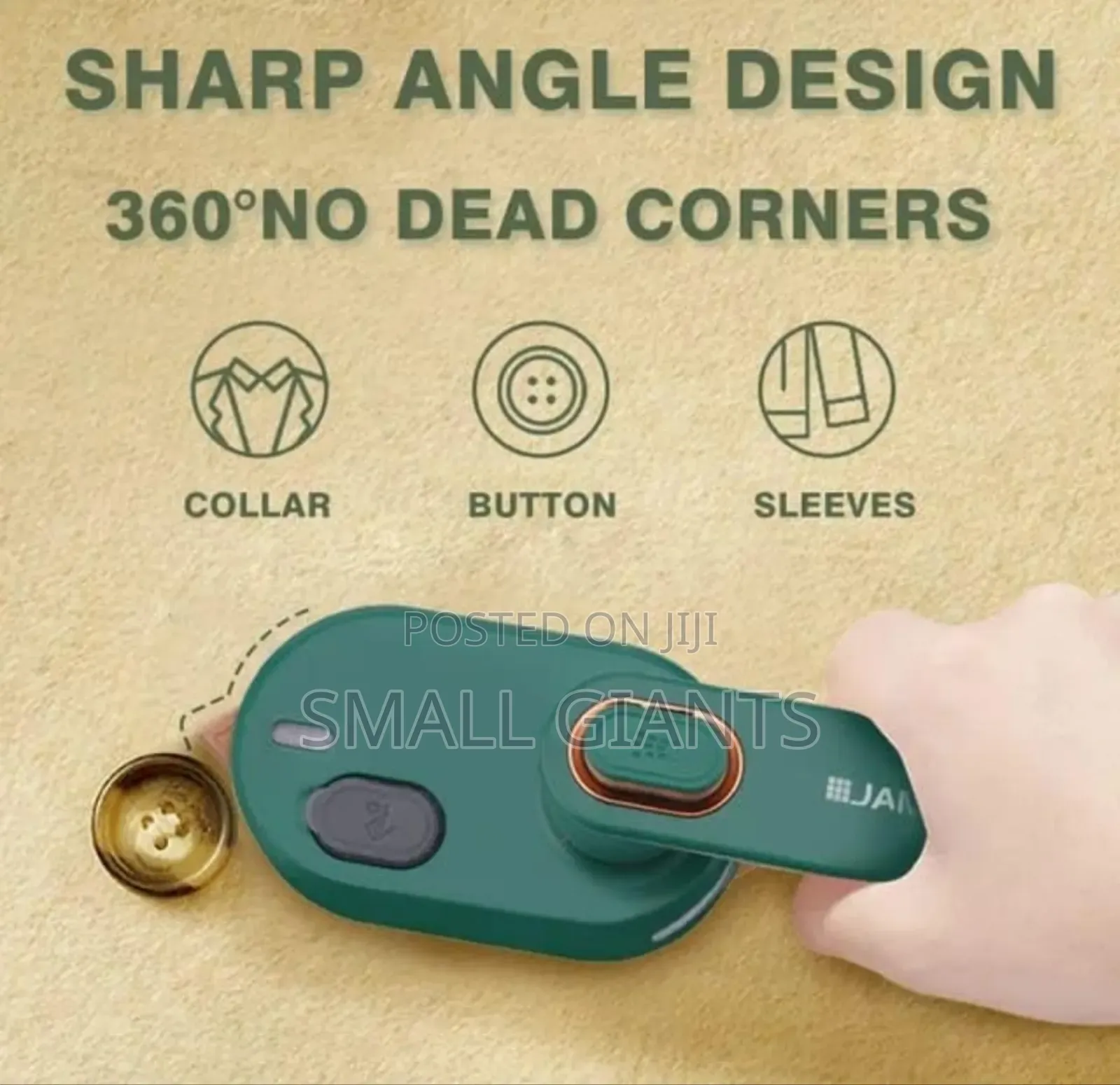 Jamaky Mini Travel Dry and Wet Iron 180C -Green