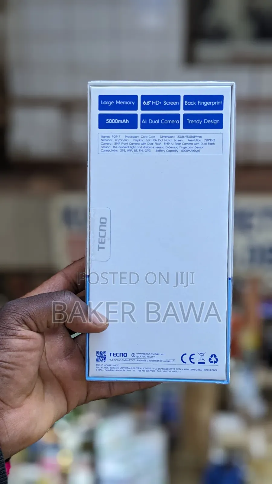 New Tecno Pop 7 64 GB Blue